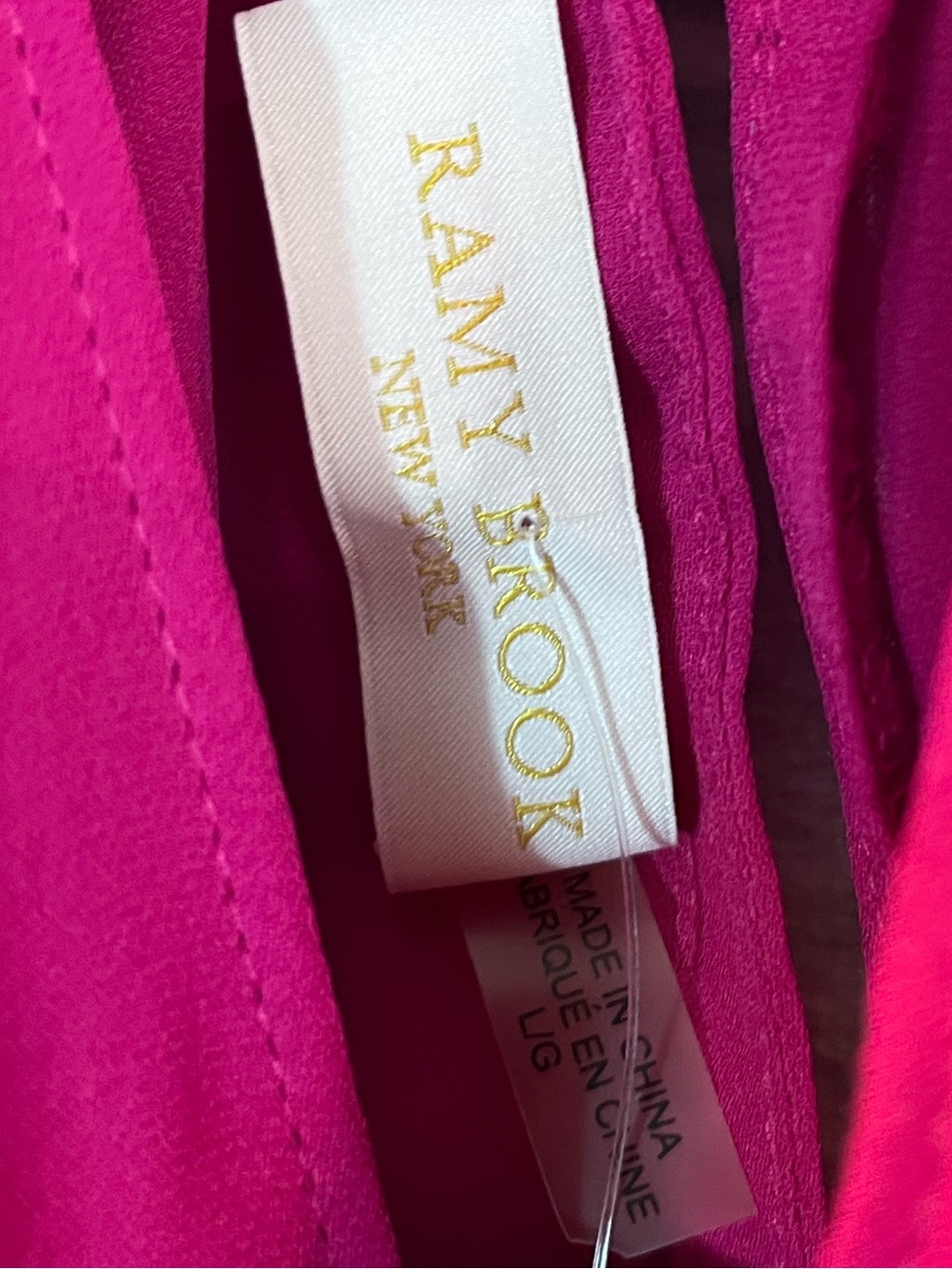 NWT Ramy Brook Women’s size Large Trinity Silk Tank Top In Radia - Picture 12 of 15
